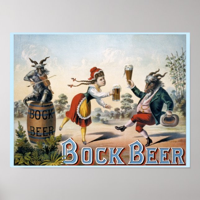 Affiches Bière vintage Bock (Devant)