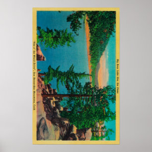 Affiches Big Bear Lake Vue sur Rim o' World Drive