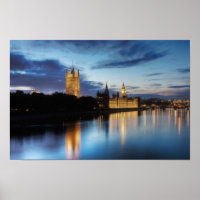 Big Ben et le palais de Westminster la nuit