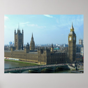 Affiches Big Ben et les Chambres du Parlement - Londres