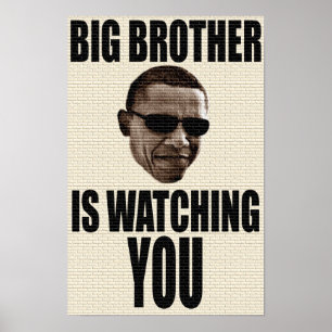 Affiches Big Brother Obama 1984