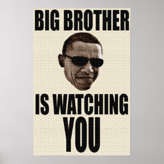 Affiches Big Brother Obama 1984