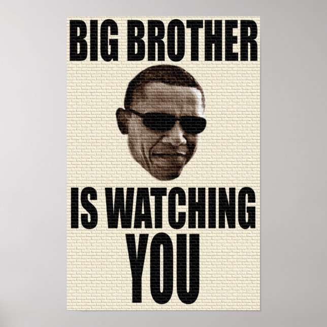 Affiches Big Brother Obama 1984 (Devant)