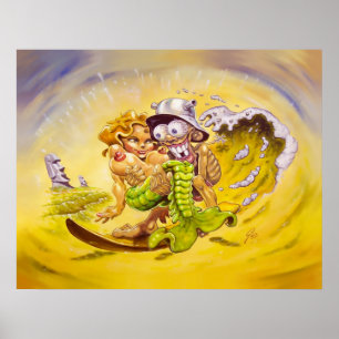 Affiches Big Fish for a Tiki Surfer