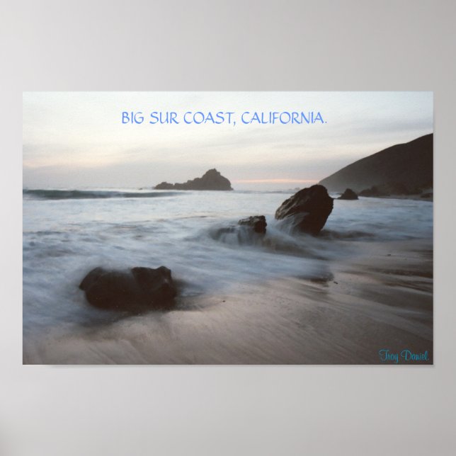 Affiches Big Sur Coast, Californie. (Devant)