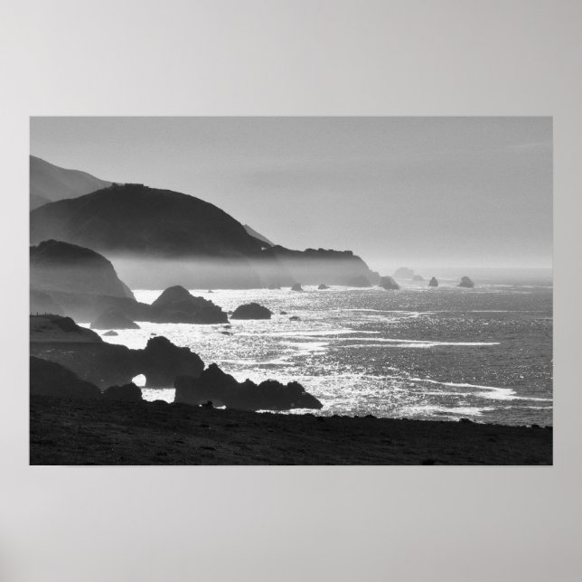Affiches Big Sur Coast par Lisa Lavin (Devant)