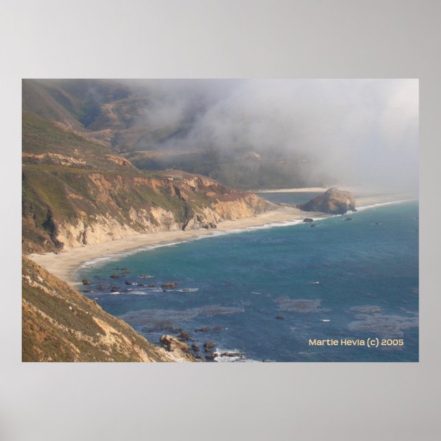 Affiches Big Sur Rocky Beach (Devant)