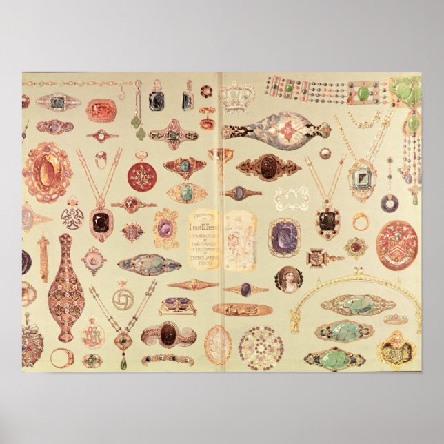 Affiches Bijoux du "Catalogue Tiffany", 1890 (Devant)