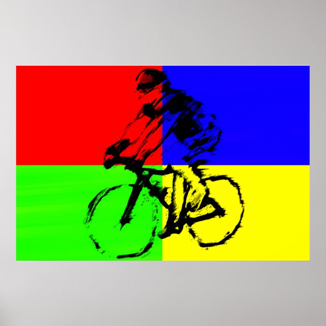 Affiches biker_multicolore (Devant)
