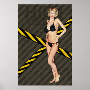 Affiches Bikini Babe industriel