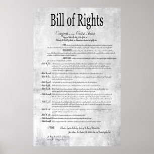 AFFICHES BILL DES DROITS DES ÉTATS-UNIS 3