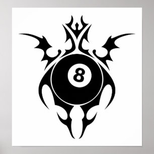 Affiches billard : tribalz
