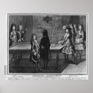 Affiches Billards de jeu de Louis XIV avec son frère