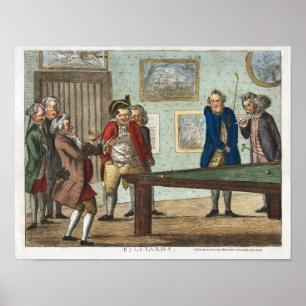 Affiches Billards vintages Imprimer Caricatures primées Pos