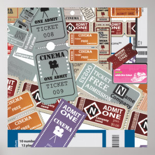 Affiches Billet de cinéma