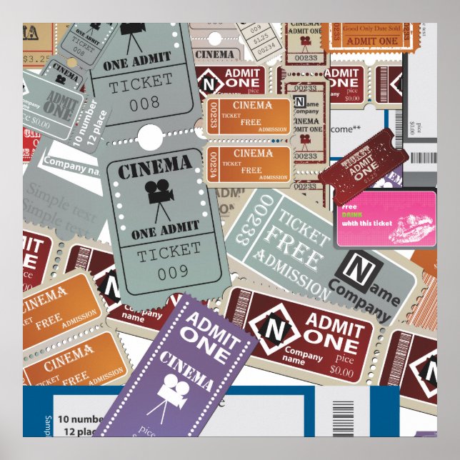 Affiches Billet de cinéma (Devant)