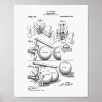 Billiard Bridge 1910 Patent Art - Livre blanc