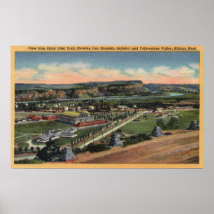 Affiches Billings, Montana - Chemin de la Otter noire