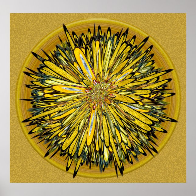 Affiches Billy Jean — Disque Floral (Devant)