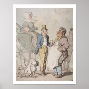 Affiches Billy mince, voyageurs prenant le rafraîchissement