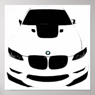 Affiches ~Bimmer~ POP ART AUTO POSTER, CUSTOMISEZ-LE !
