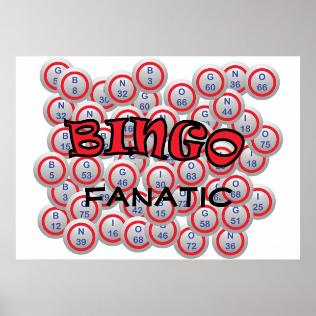 Affiches Bingo "Nom sur Bingo Balls (Devant)