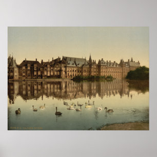 Affiches Binnenhof à travers le Hofvijver, La Haye