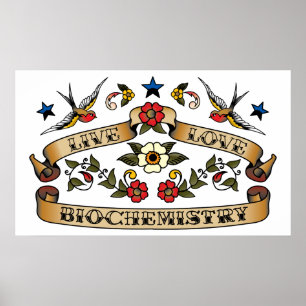 Affiches Biochimie vivante d'amour