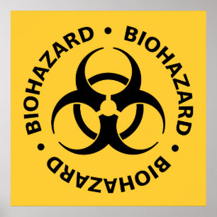 Affiches Biohazard Warning