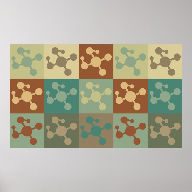 Affiches Biologie moléculaire Pop Art (Devant)