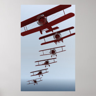 Affiches Biplane rétro
