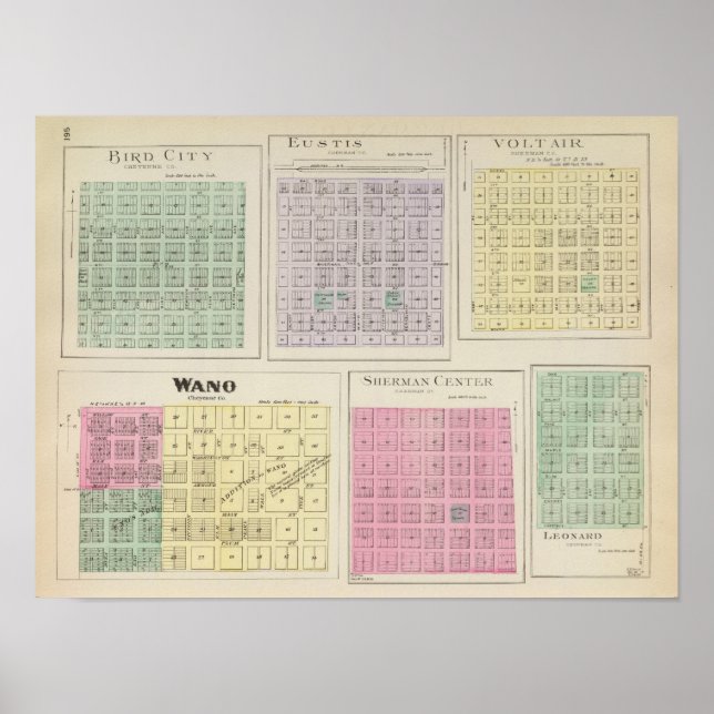 Affiches Bird City, Eustis, Voltair, Wano, , Kansas (Devant)