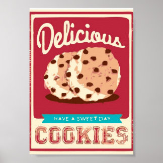 Affiches Biscuits délicieux
