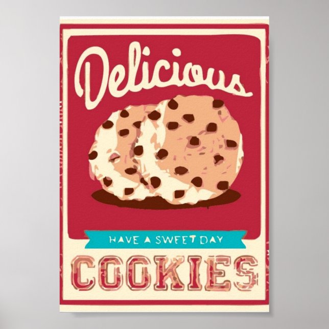 Affiches Biscuits délicieux (Devant)