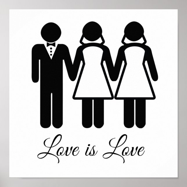 Affiches BISEXUAL MARIAGE LOVE IS LOVE -.png (Devant)