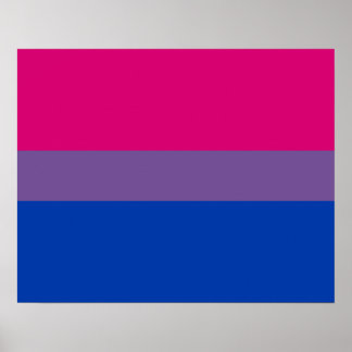 Affiches Bisexualité drapeau