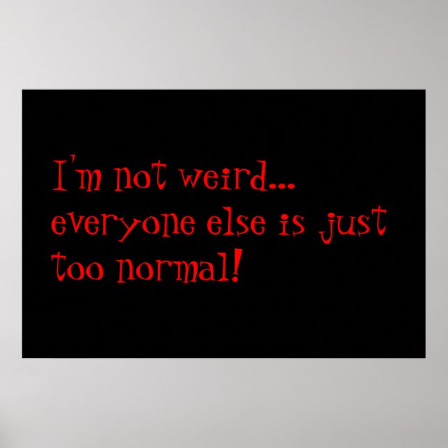 Affiches bizarre (Devant)