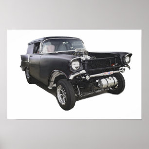 Affiches Black 1957 Chevy livraison chariot de livraison de