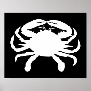 Affiches Black and White Crab