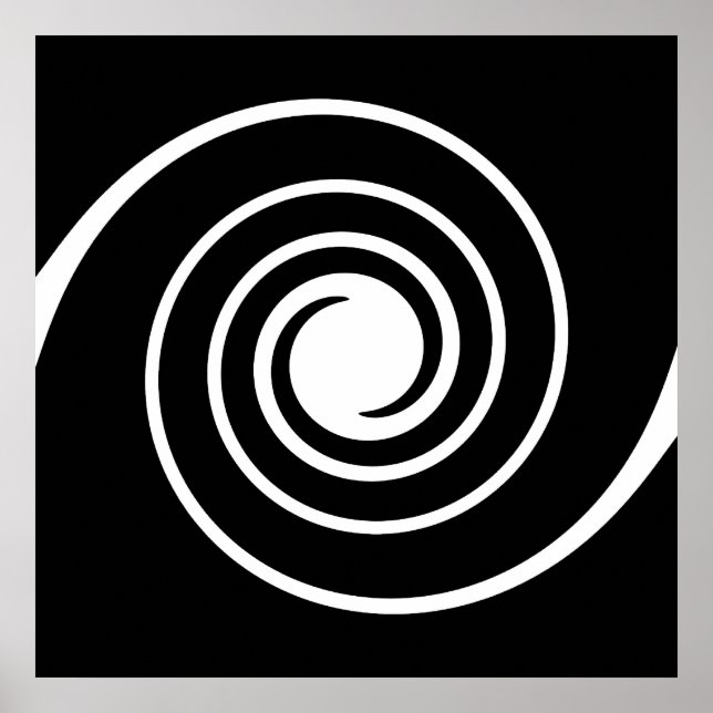 Affiches Black and White Twist. (Devant)