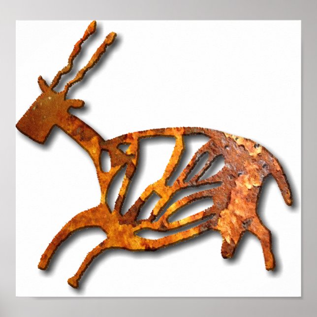 Affiches Black Buck - rouille (Devant)