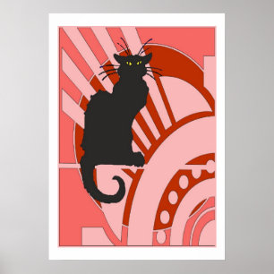 Affiches Black Cat Art Deco