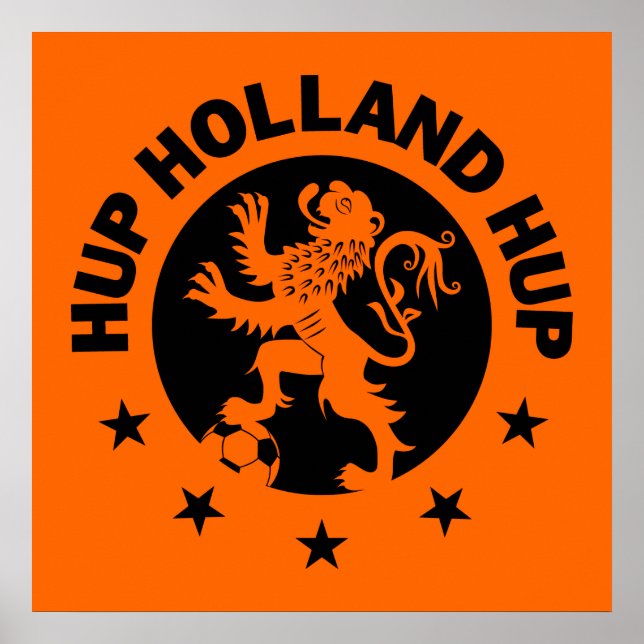 Affiches Black Hup Holland - Couleur Arrière - plan modifia (Devant)
