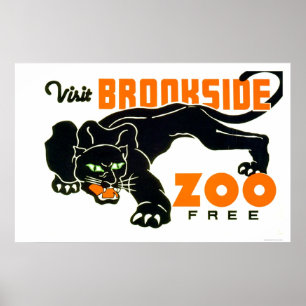 Affiches Black Panther Zoo 1937 WPA