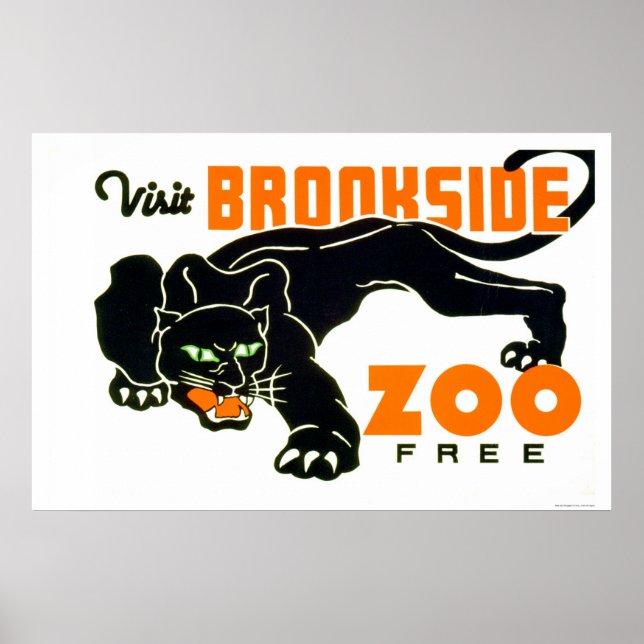 Affiches Black Panther Zoo 1937 WPA (Devant)