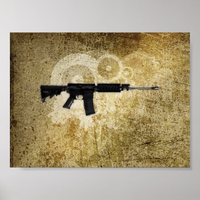 Affiches Black Rifle AR-15 de Phil's Art Online (Devant)