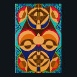 Affiches BlackArt en couleur - Art Mascotte Africain<br><div class="desc">BlackArt en couleur - Art Mascotte Africain</div>