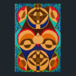 Affiches BlackArt en couleur - Art Mascotte Africain<br><div class="desc">BlackArt en couleur - Art Mascotte Africain</div>