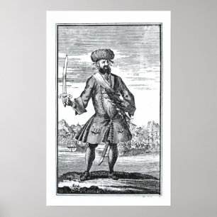 Affiches Blackbeard le pirate, 'd'une histoire générale de