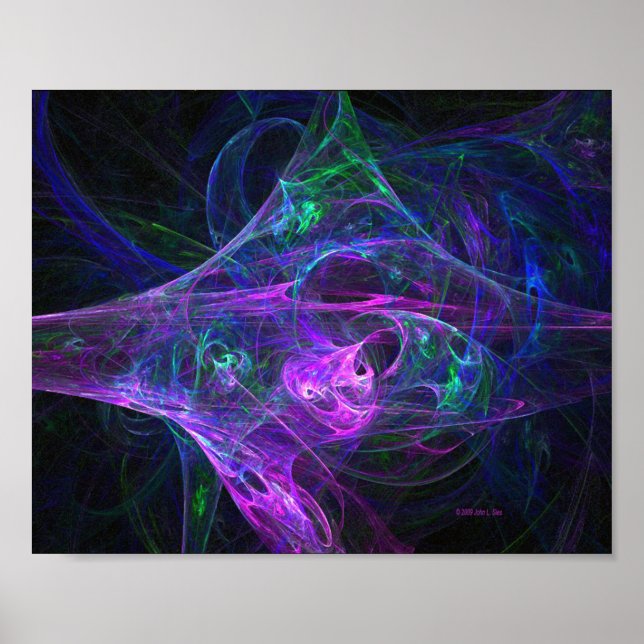 Affiches Blacklight Nightmare : Fractal Print (Devant)